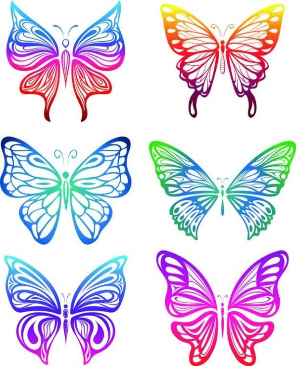 Метелики з паперу: трафарети для вирізання, різних розмірів, зробити своїми  руками, роздрукувати, схеми, шаблони, силует, ажурні, фото, відео | Своїми  руками